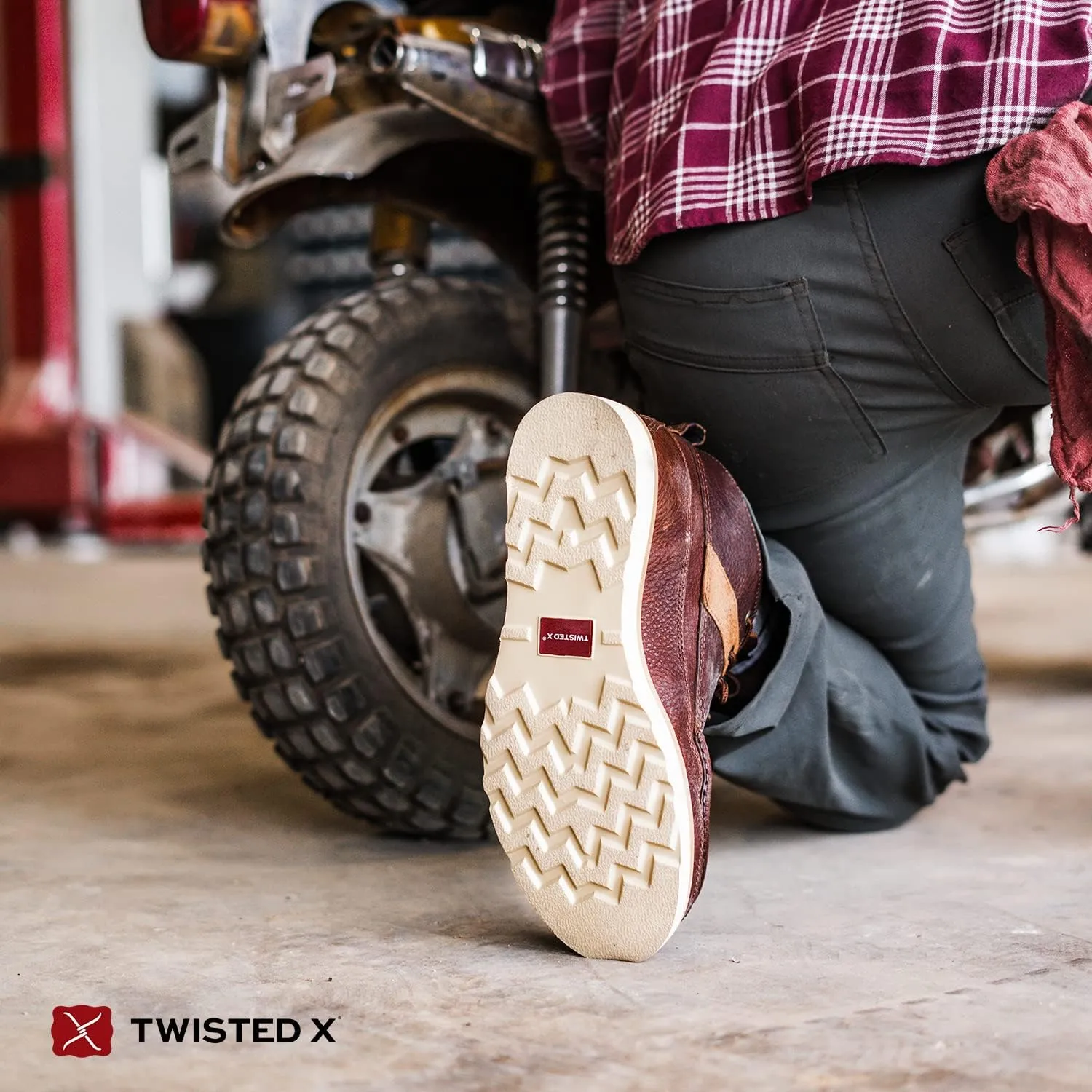 Twisted X Men's 4" Work Wedge Sole Boots Steel Toe