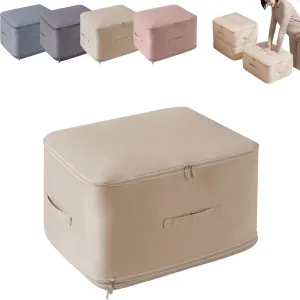 Ultra Space Saving Self Compression Organizer, Accompanyk Organizer, Heavy Duty Moving Bags, Otherwisie Space Saver Garment Bags (beige, X-Large)