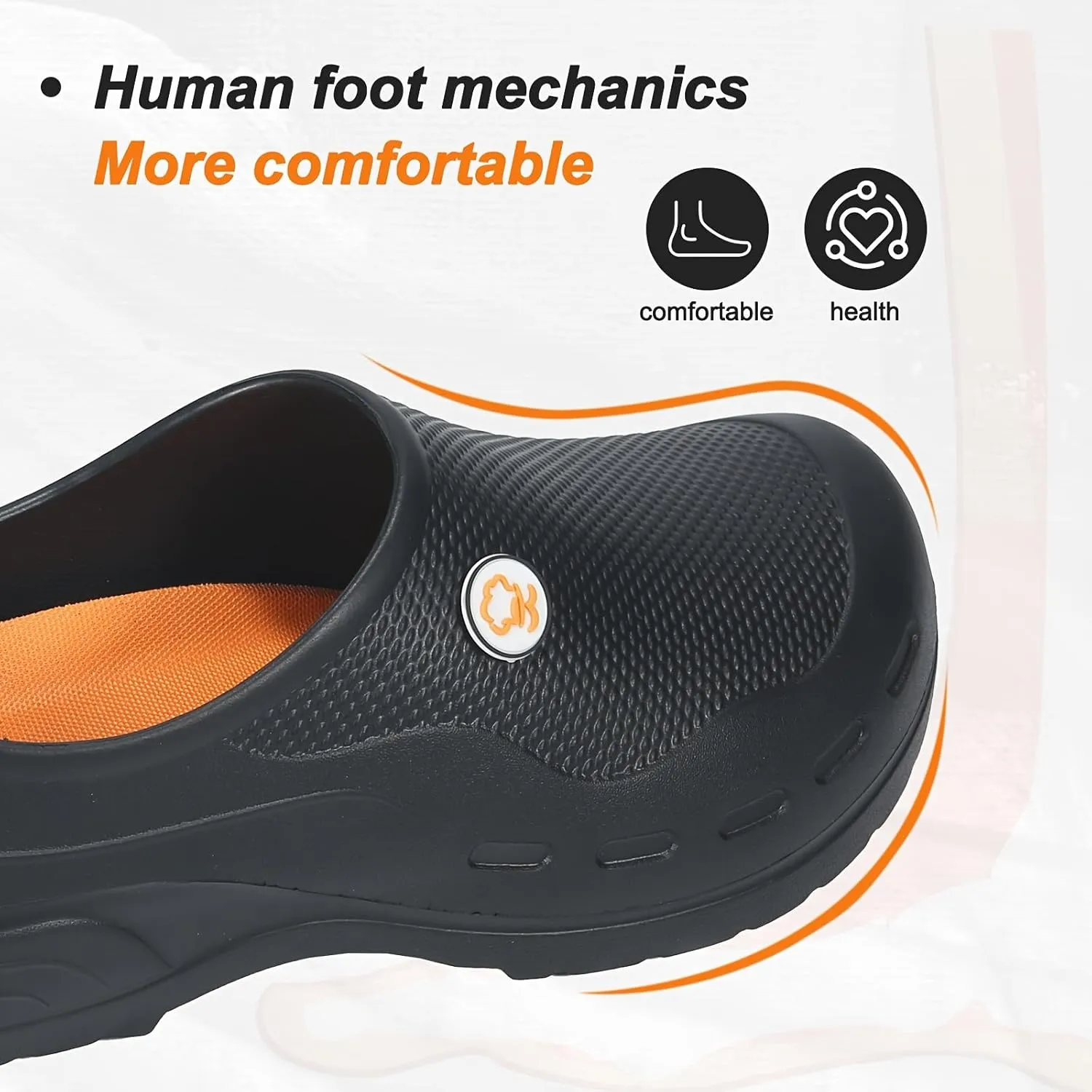 Unisex Non Slip Work Clogs - Slip, Water & Oil Resistant Shoes for Kitchen Chef Nursing Gardening Professionals - Comfortable Waterproof Work Shoes(Men 7.5-11.5/Women 8.5-12.5)