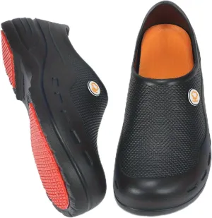Unisex Non Slip Work Clogs - Slip, Water & Oil Resistant Shoes for Kitchen Chef Nursing Gardening Professionals - Comfortable Waterproof Work Shoes(Men 7.5-11.5/Women 8.5-12.5)