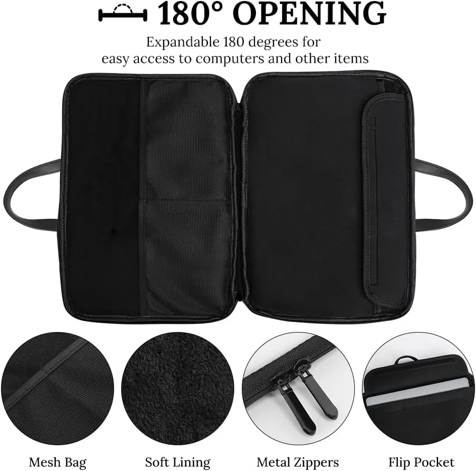 Vintage Ancient Egyptian Pharaoh Statue Laptop Tote Bag Waterproof Computer Carrying Case Business Office Briefcase