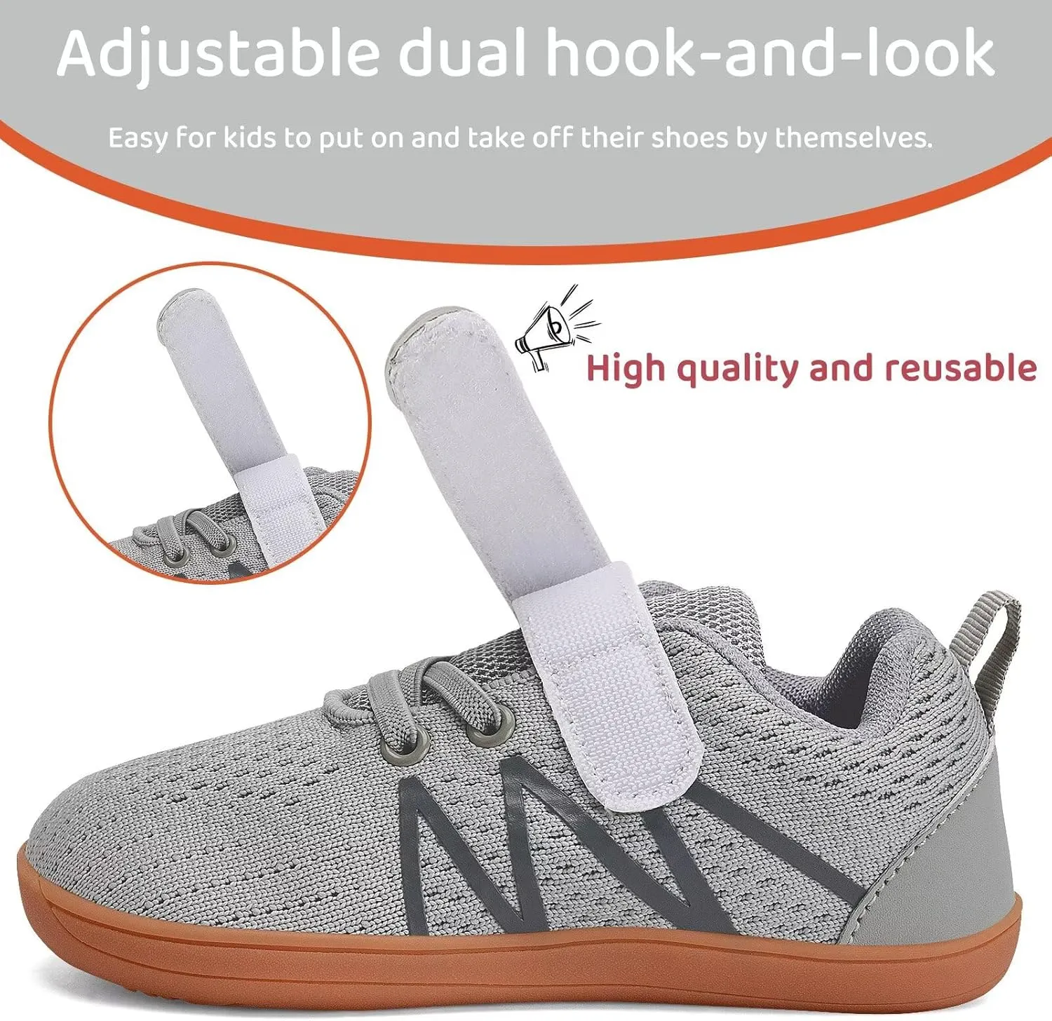 WateLves Toddler Shoes Little Kids Boys Girls Wide Barefoot Shoes Minimalist Walking Sneakers Breathable Lightweight Fit Naturally Zero Drop Sole