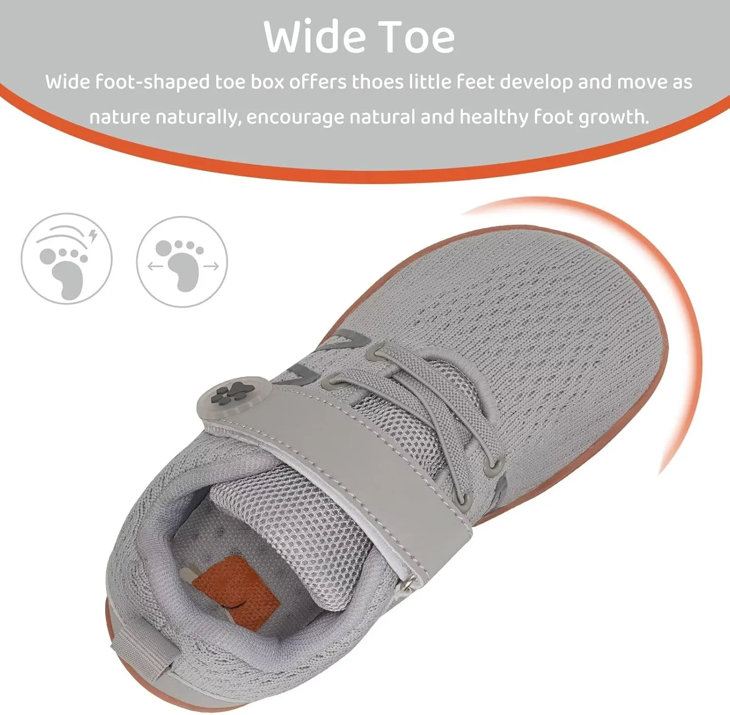 WateLves Toddler Shoes Little Kids Boys Girls Wide Barefoot Shoes Minimalist Walking Sneakers Breathable Lightweight Fit Naturally Zero Drop Sole