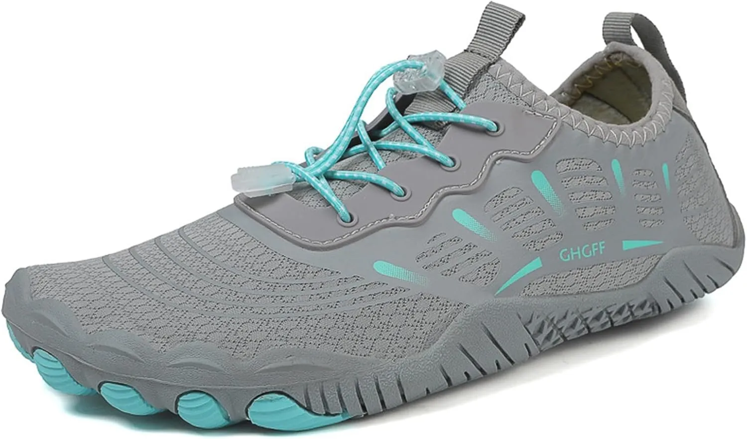 Water Shoes for Women Men Quick-Dry Swim Beach Barefoot River Aqua Shoes for Hiking Boating Wading Surfing Sand Volleyball Non Slip Indoor Yoga Boxing Fitness Sneakers with Adjustable Lace Adult