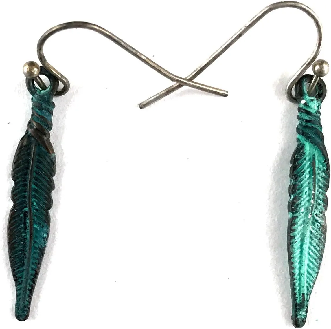 Western Collection Bohemian Metal Gold Silver Rose Gold Patina Feather Pendants Necklace