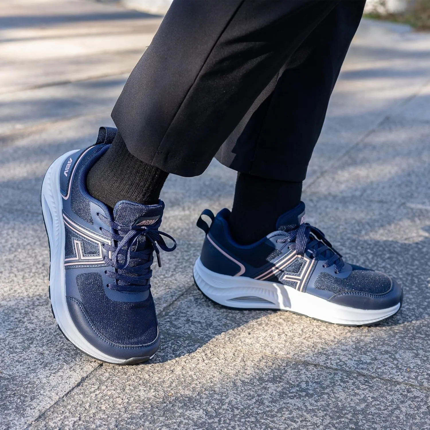 Wide Toe Box Shoes Women with Arch Support Orthotic Plantar Fasciitis Walking Shoes Air Tennis Sneakers