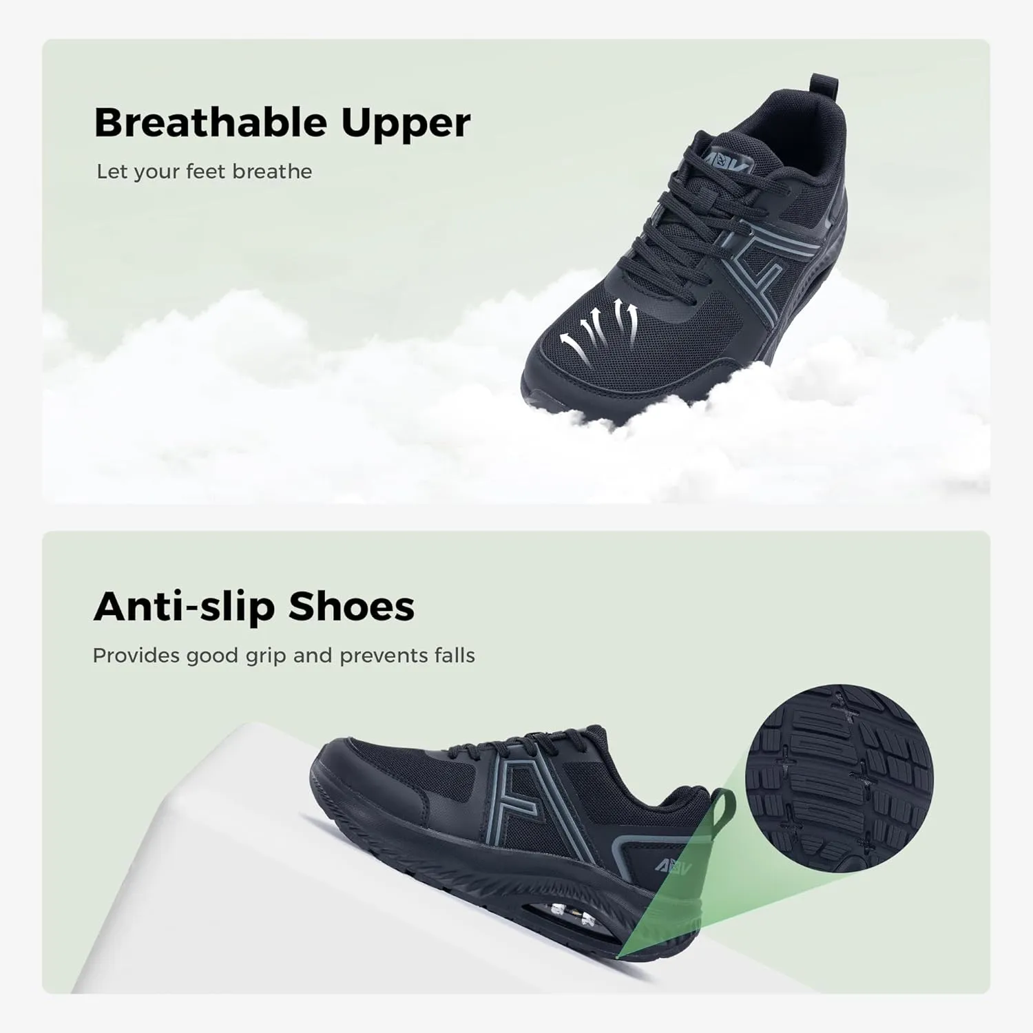 Wide Toe Box Shoes Women with Arch Support Orthotic Plantar Fasciitis Walking Shoes Air Tennis Sneakers
