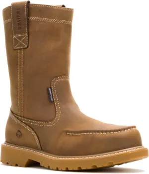 Wolverine Men's Floorhand Moc Waterproof Steel Toe 10in Dark Wheat