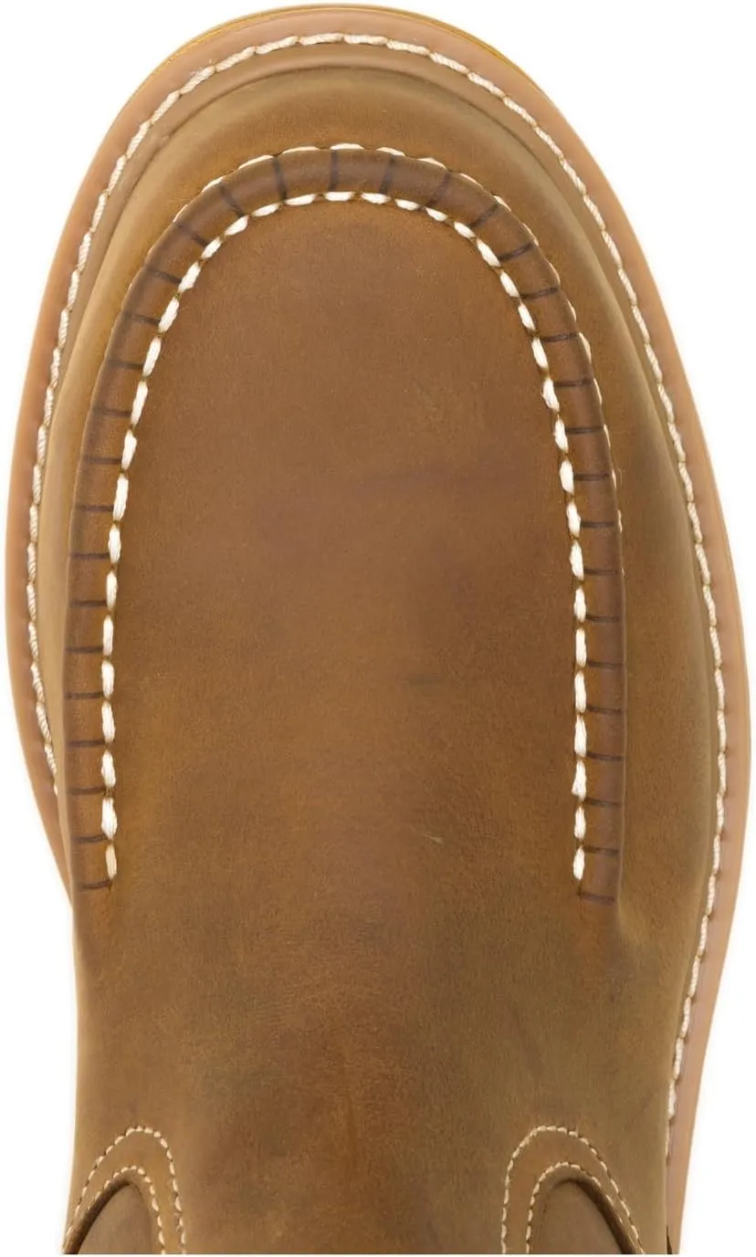 Wolverine Men's Floorhand Moc Waterproof Steel Toe 10in Dark Wheat