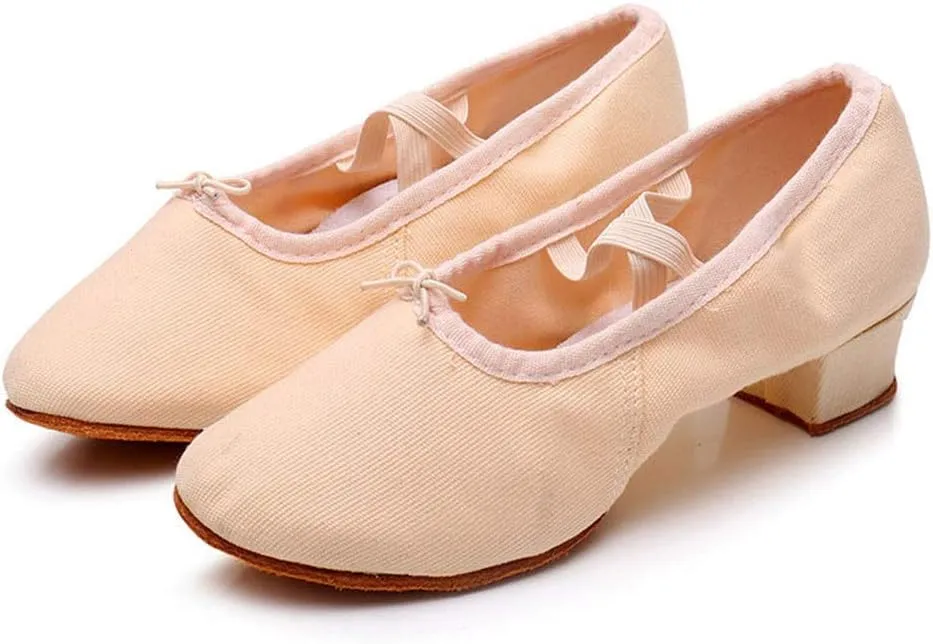 Women Ladies Dancing Prom Ballroom Latin Ballet Dance Singles Shoes Wicker Wedge Heels Women