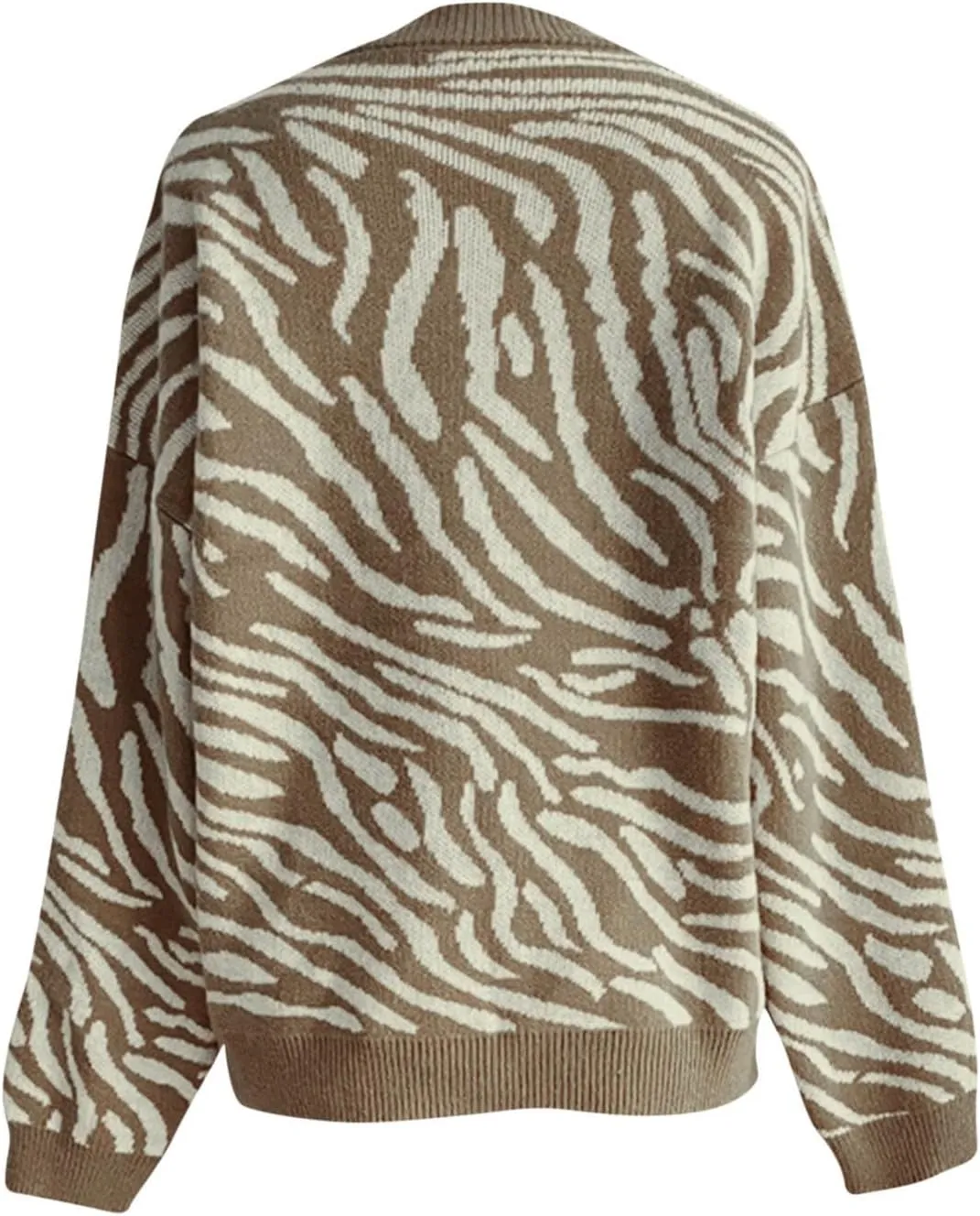 Womens 2024 Fall Winter Fashion Crewneck Long Sleeve Colorblock Chunky Knit Casual Loose Pullover Sweater Jumper Tops