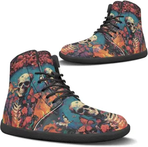 Women's Barefoot High Top Wide Toe Box Exercise Shoes Fashion Athletic Zero Drop Non-Slip Sport Workout Walking Shoes US 6-13.5