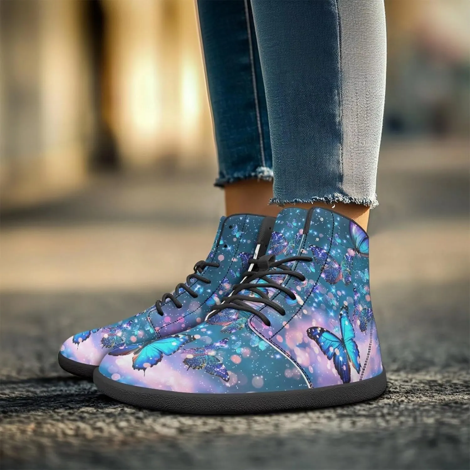 Women's Barefoot High Top Wide Toe Box Walking Shoes Fashion Athletic Zero Drop Non-Slip Sport Workout Exercise Shoes US 6-13.5