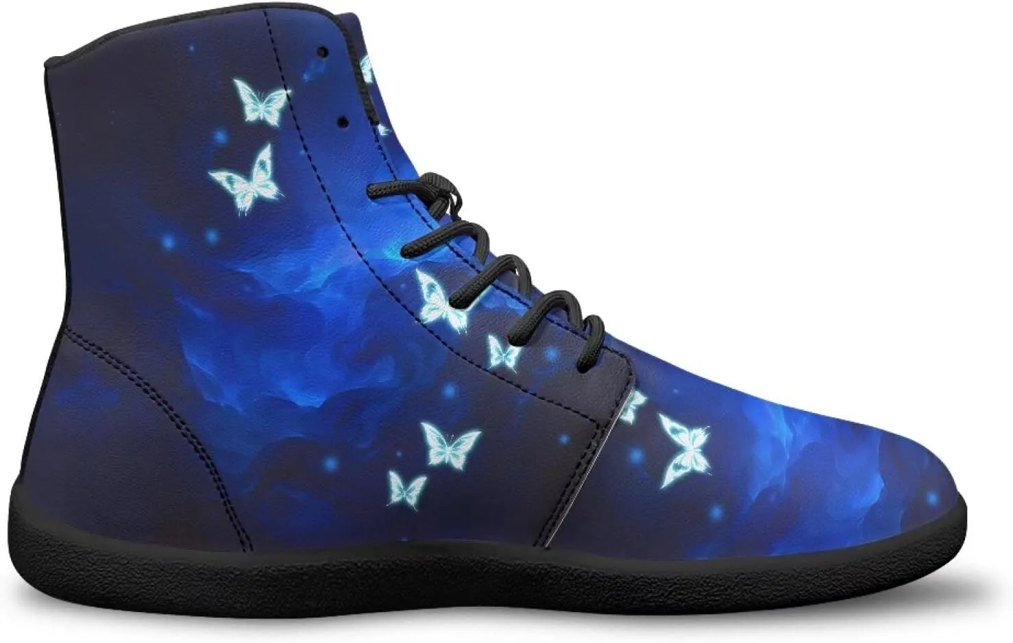 Women's Barefoot High Top Wide Toe Box Walking Shoes Fashion Athletic Zero Drop Non-Slip Sport Workout Exercise Shoes US 6-13.5