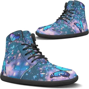 Women's Barefoot High Top Wide Toe Box Walking Shoes Fashion Athletic Zero Drop Non-Slip Sport Workout Exercise Shoes US 6-13.5