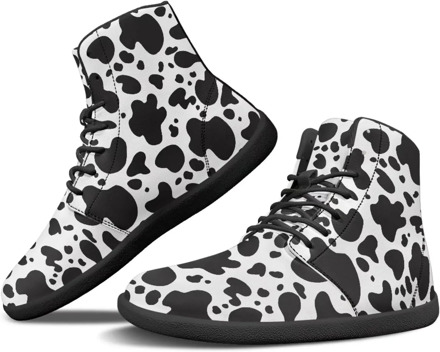 Women's Barefoot High Top Wide Toe Box Walking Shoes Fashion Athletic Zero Drop Non-Slip Sport Workout Exercise Shoes US 6-13.5