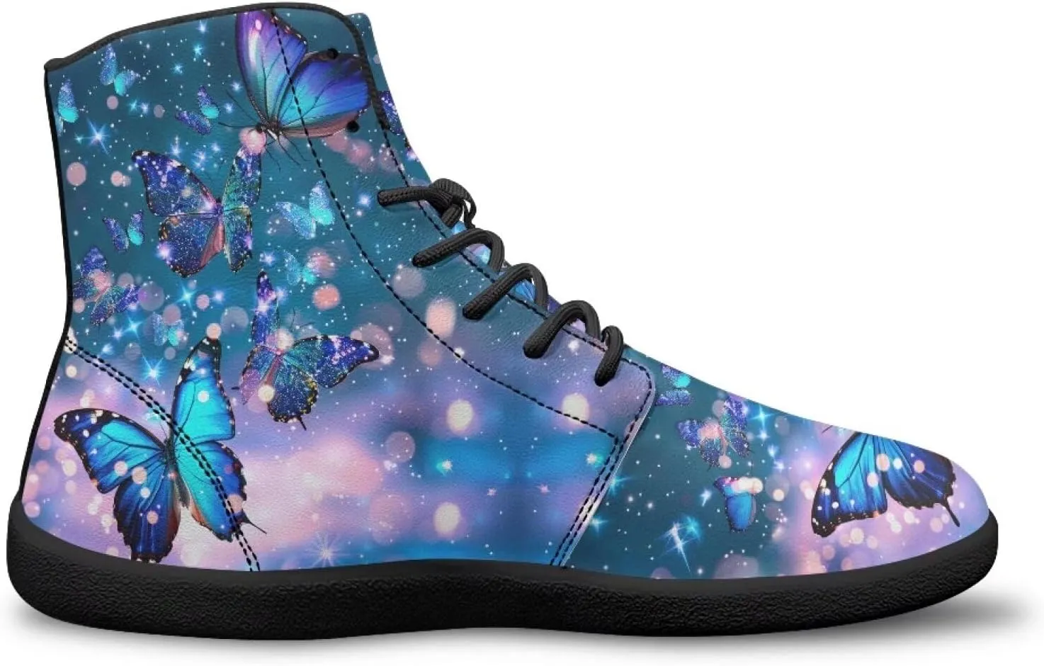 Women's Barefoot High Top Wide Toe Box Walking Shoes Fashion Athletic Zero Drop Non-Slip Sport Workout Exercise Shoes US 6-13.5