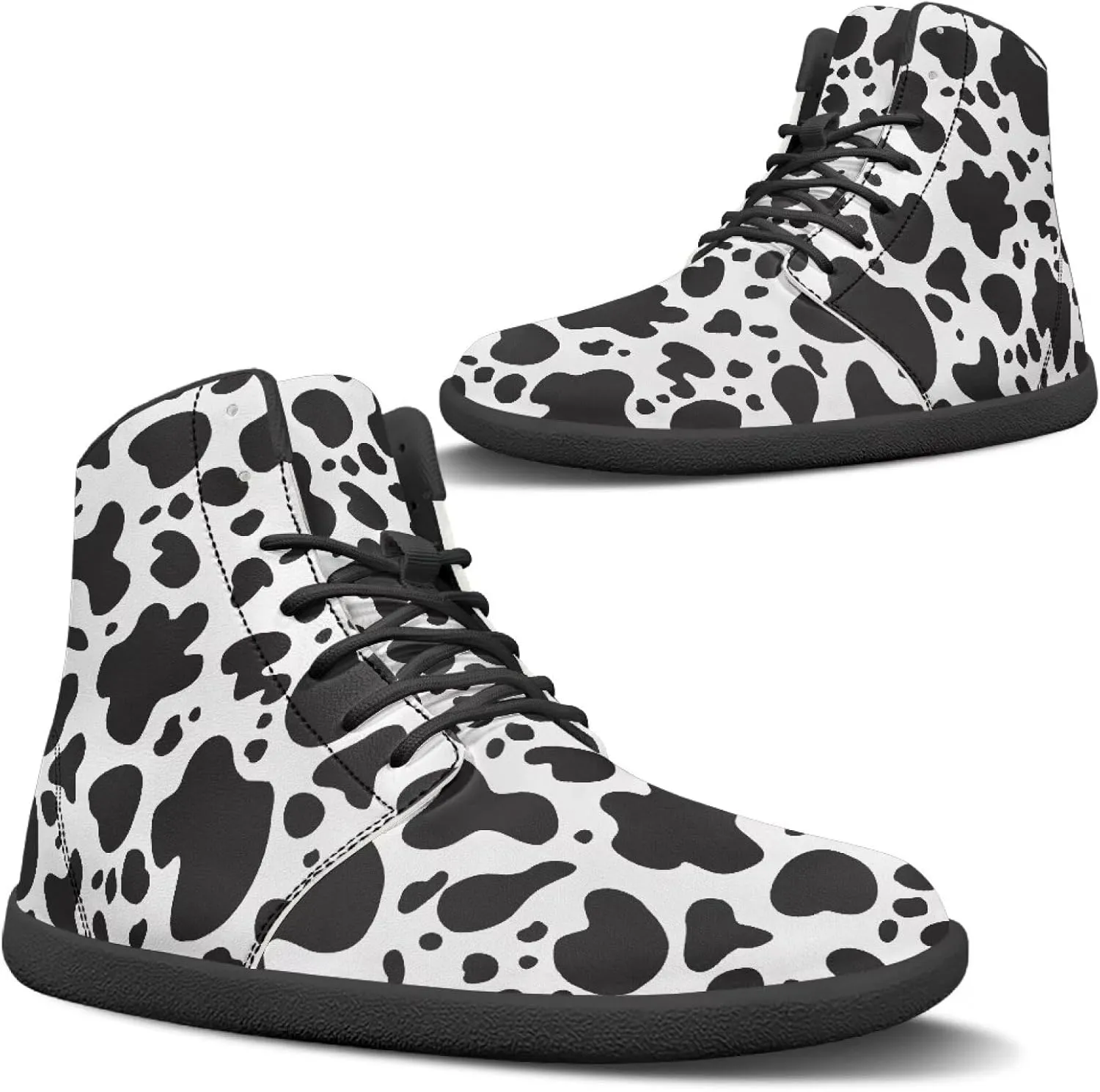 Women's Barefoot High Top Wide Toe Box Walking Shoes Fashion Athletic Zero Drop Non-Slip Sport Workout Exercise Shoes US 6-13.5