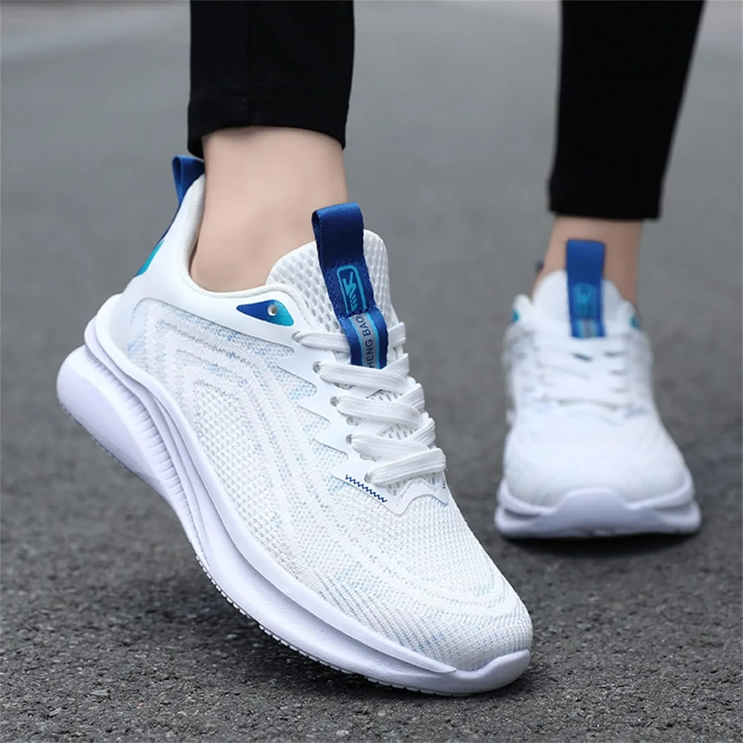 Women's Fashion Sneaker Shoes Breathable Mesh Trail Running Shoes Non-Slip Lace-Up Training Sport Shoes Lightweight Outdoor Workout Shoes for Indoor Outdoor Gym