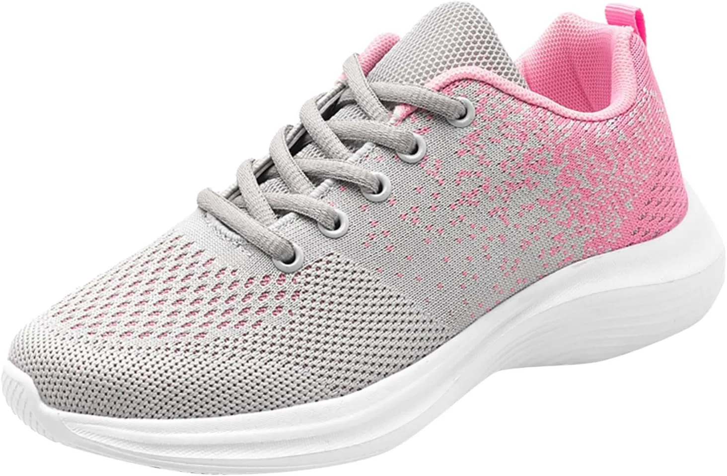 Women's Fashion Sneaker Shoes Breathable Mesh Trail Running Shoes Non-Slip Lace-Up Training Sport Shoes Lightweight Outdoor Workout Shoes for Indoor Outdoor Gym