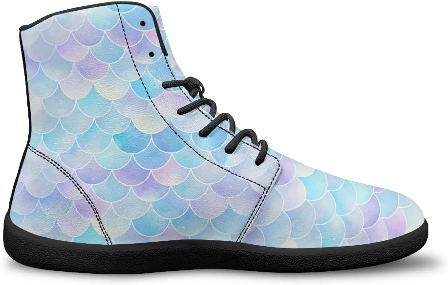 Women's High Top Zero Drop Barefoot Shoes | Wide Width Fashion Sneaker | Non-Slip Minimalist Workout Running Sneaker US 6-13.5