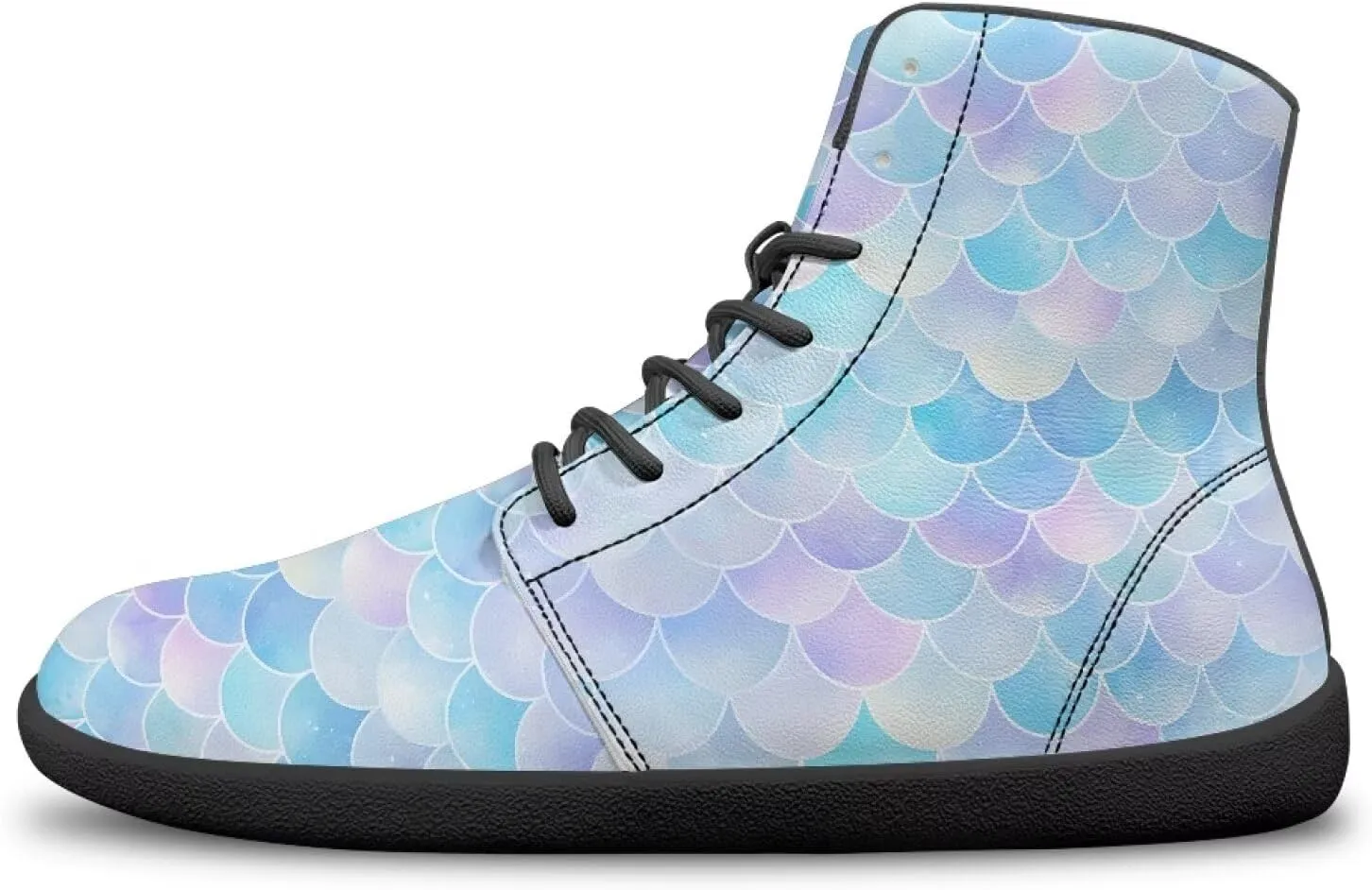 Women's High Top Zero Drop Barefoot Shoes | Wide Width Fashion Sneaker | Non-Slip Minimalist Workout Running Sneaker US 6-13.5