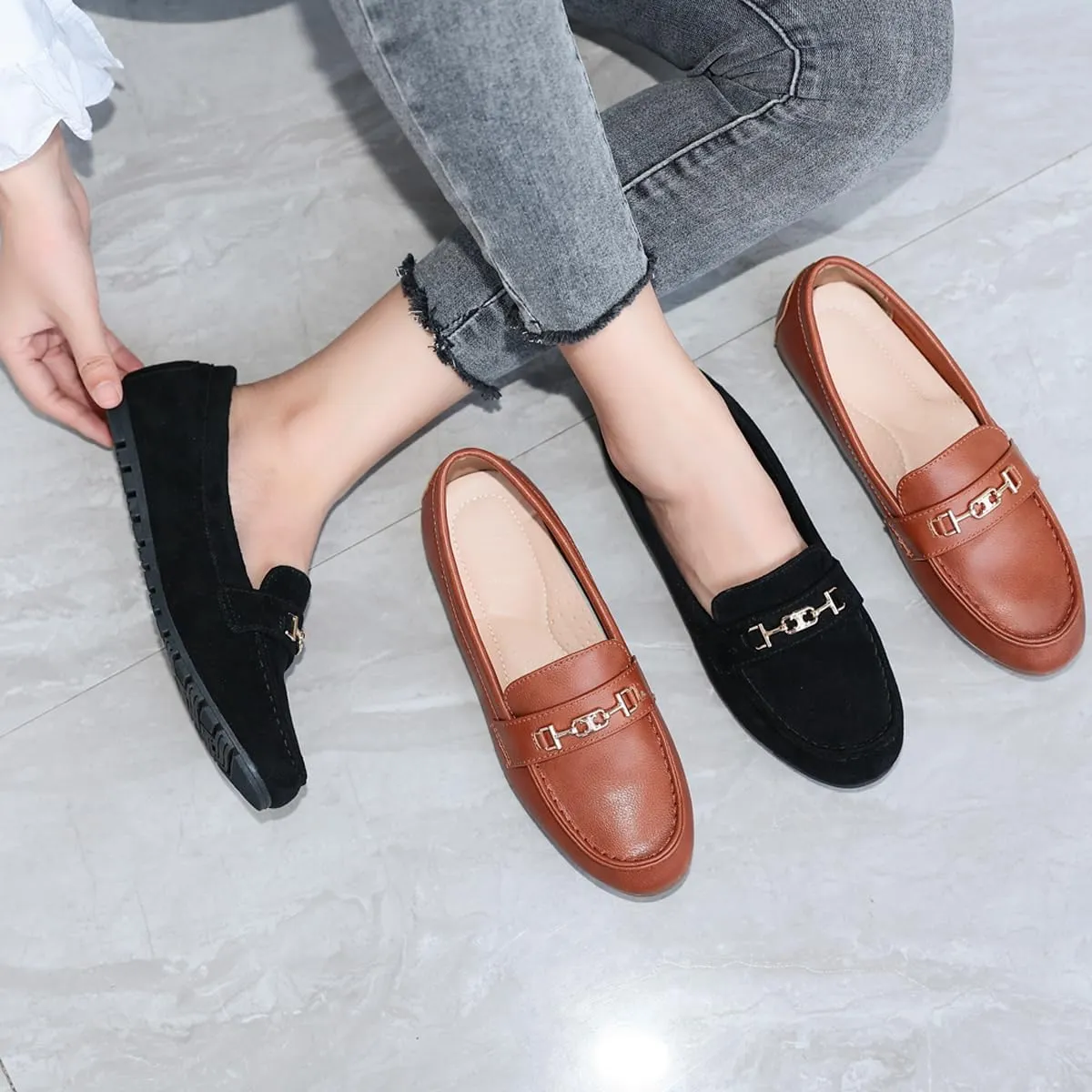 Women??s Loafer Casual On Flat Shoes Classy and Comfortable