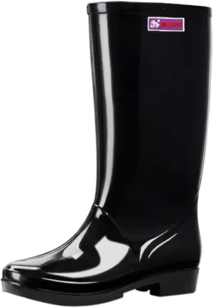 Women's Mid Calf Rain Boots Waterproof Lightweight Garden Shoes Women Outdoor Work Boot for Hunting Farming Gardening