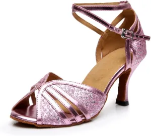 Women's Open Toe Latin Ballroom Dance Shoes Rumba Party Wedding Tango Dance Sandals QRX031