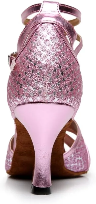 Women's Open Toe Latin Ballroom Dance Shoes Rumba Party Wedding Tango Dance Sandals QRX031