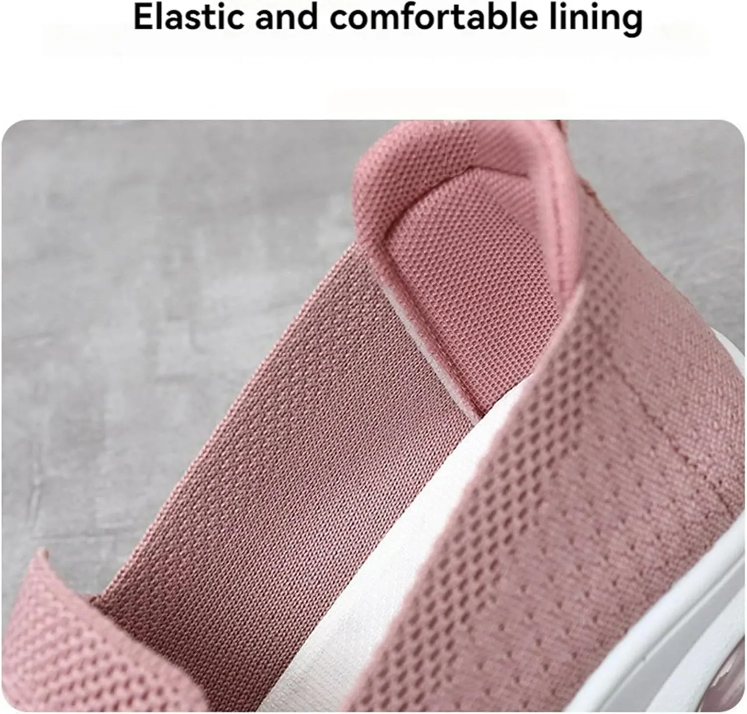 Womens Orthopedic Sneakers Air Cushion Slip On Sneakers Mesh Comfortable Athletic Running Walking Shoes with Arch Support Lightweight Low Top Diabetes Shoes Casual All-Day Comfort Wide Width Loafers