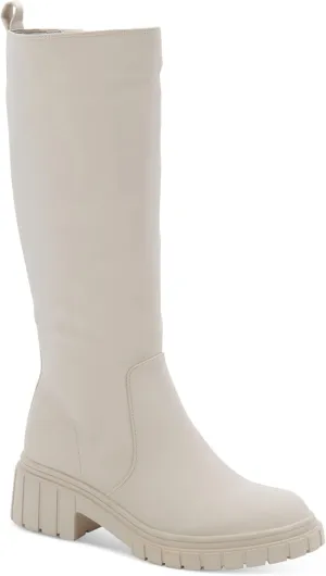 Womens Paz Tall Waterproof Rain Boots Ivory 7.5 Medium (B,M)