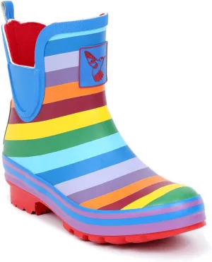 Women's Rain Boot Ankle Boots Meadow Wellies Garden Boot UK Brand