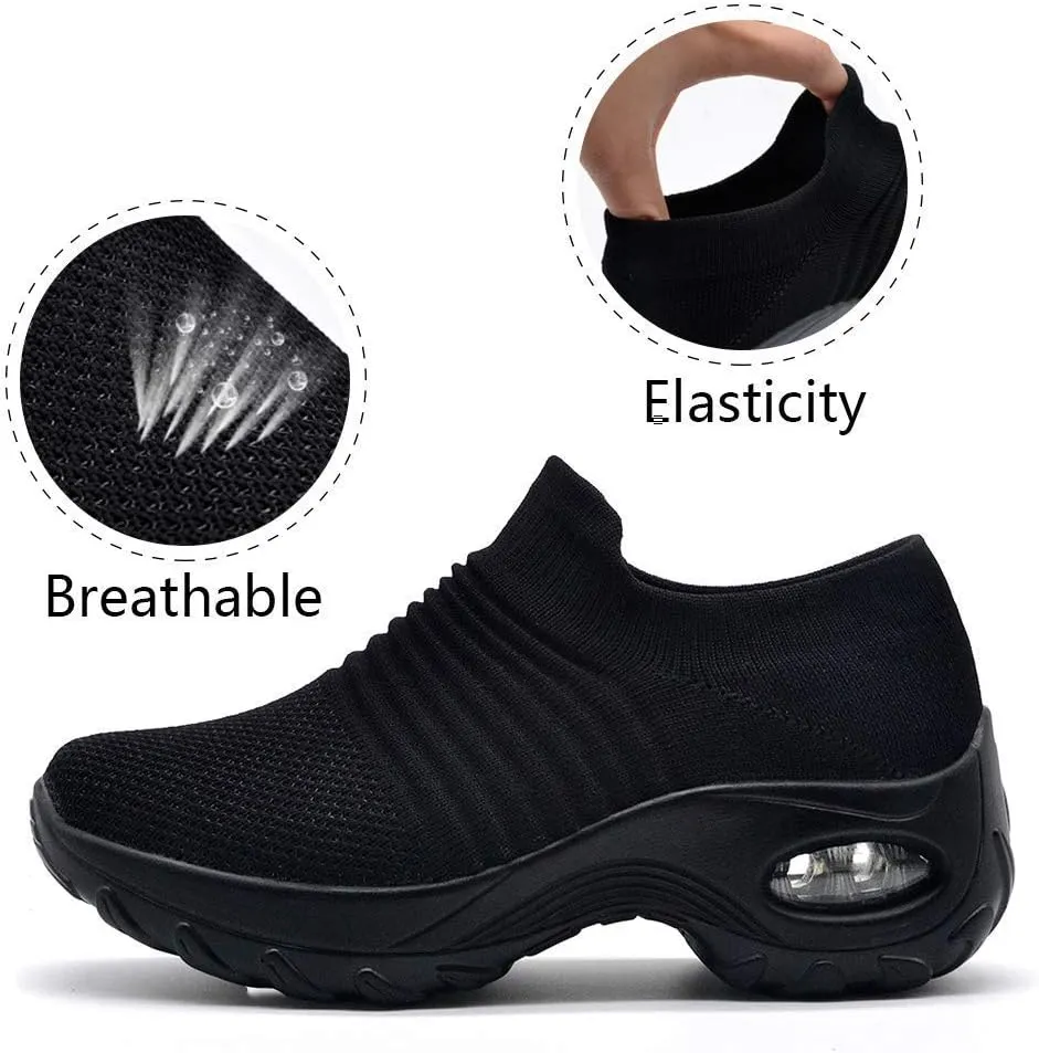 Women's Running Sneakers Air Shock Absorber Mesh Lightweight Breathable Outdoor Sports Jogging Sports Running Shoes