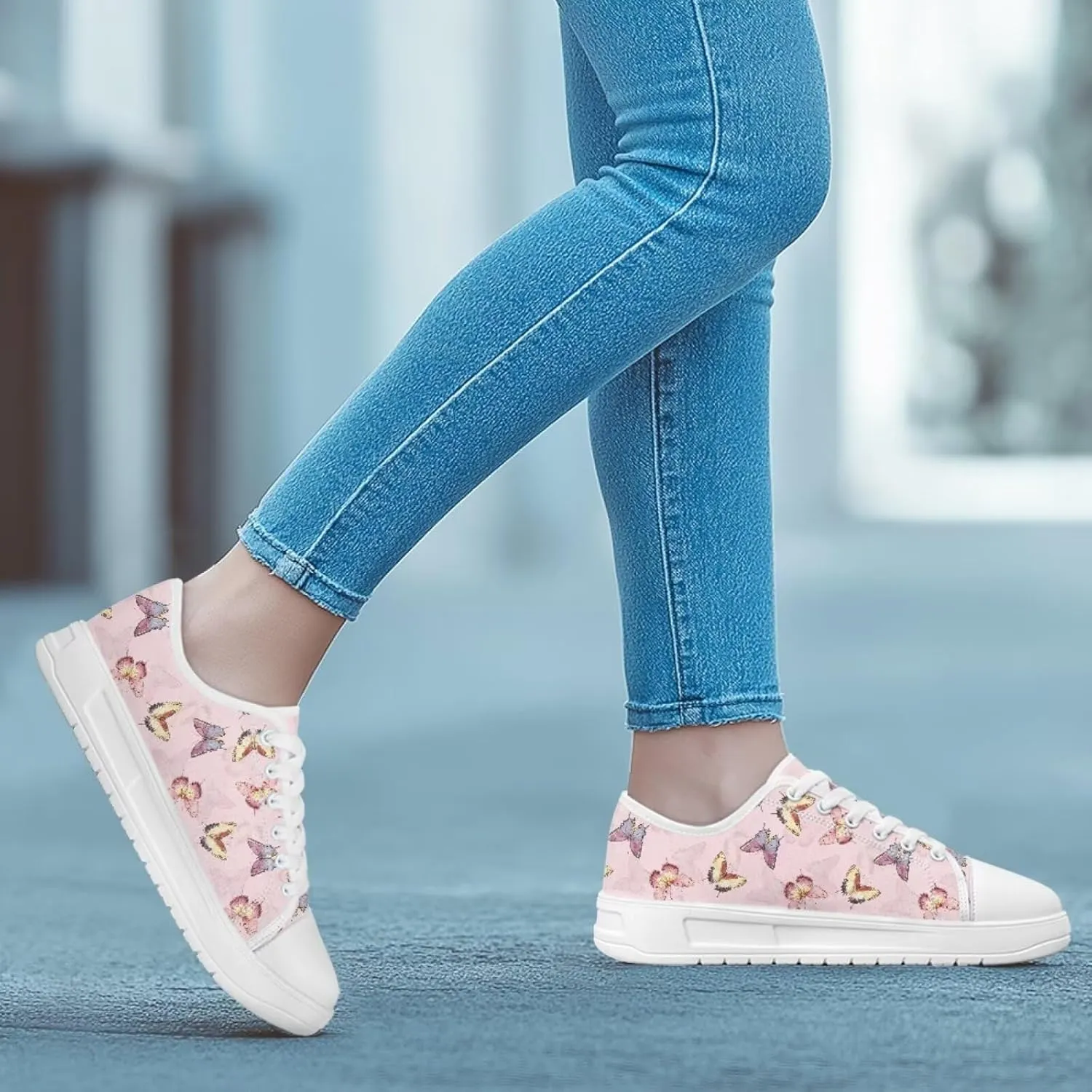 Women's Slip On Canvas Sneaker Low Top Casual Walking Shoes Lady Comfort Fashion Tennis Sneakers