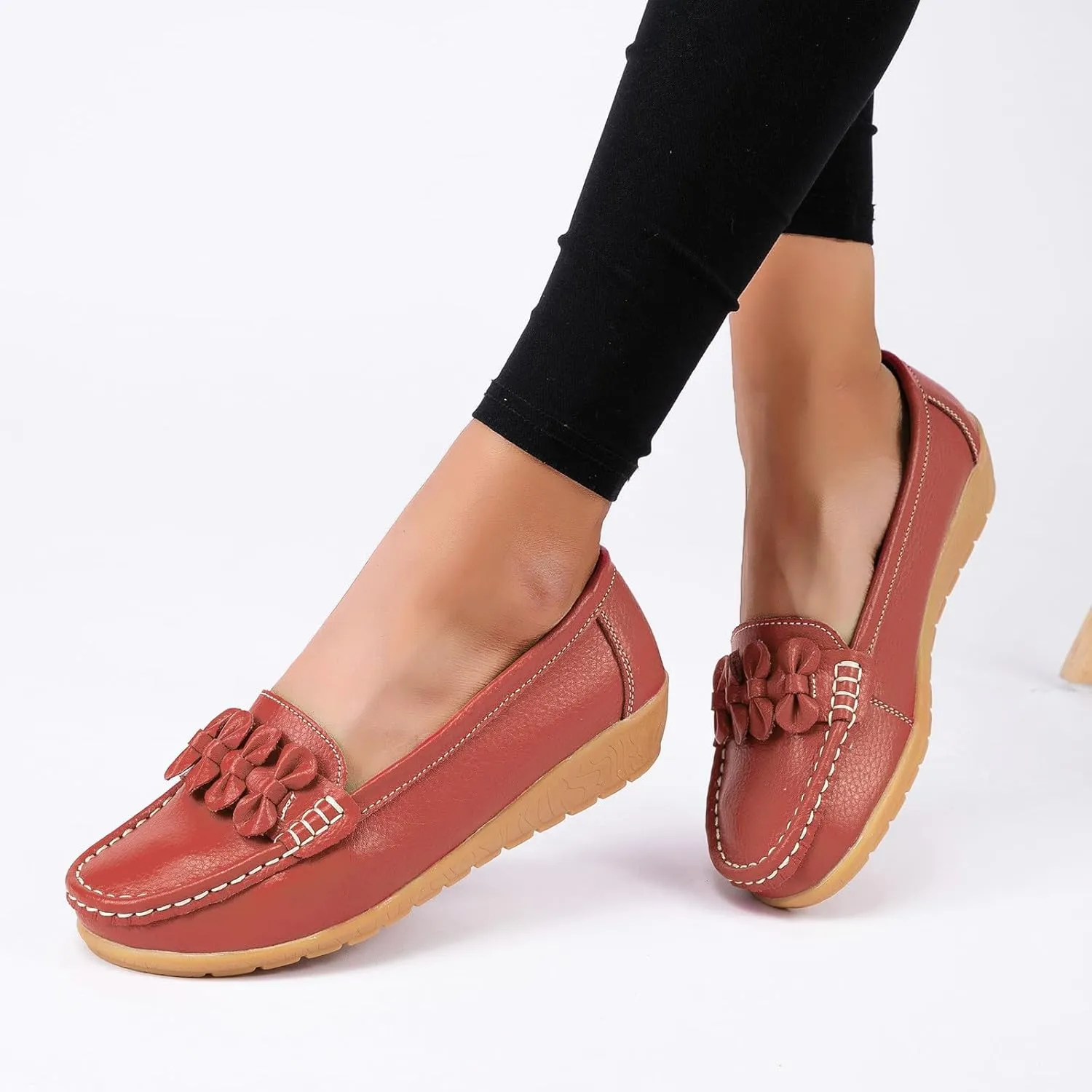 Womens Slip On Loafers Comfort Orthopedic Loafers Arch Support Sneakers Casual Walking Shoes Dressy Business Shoes