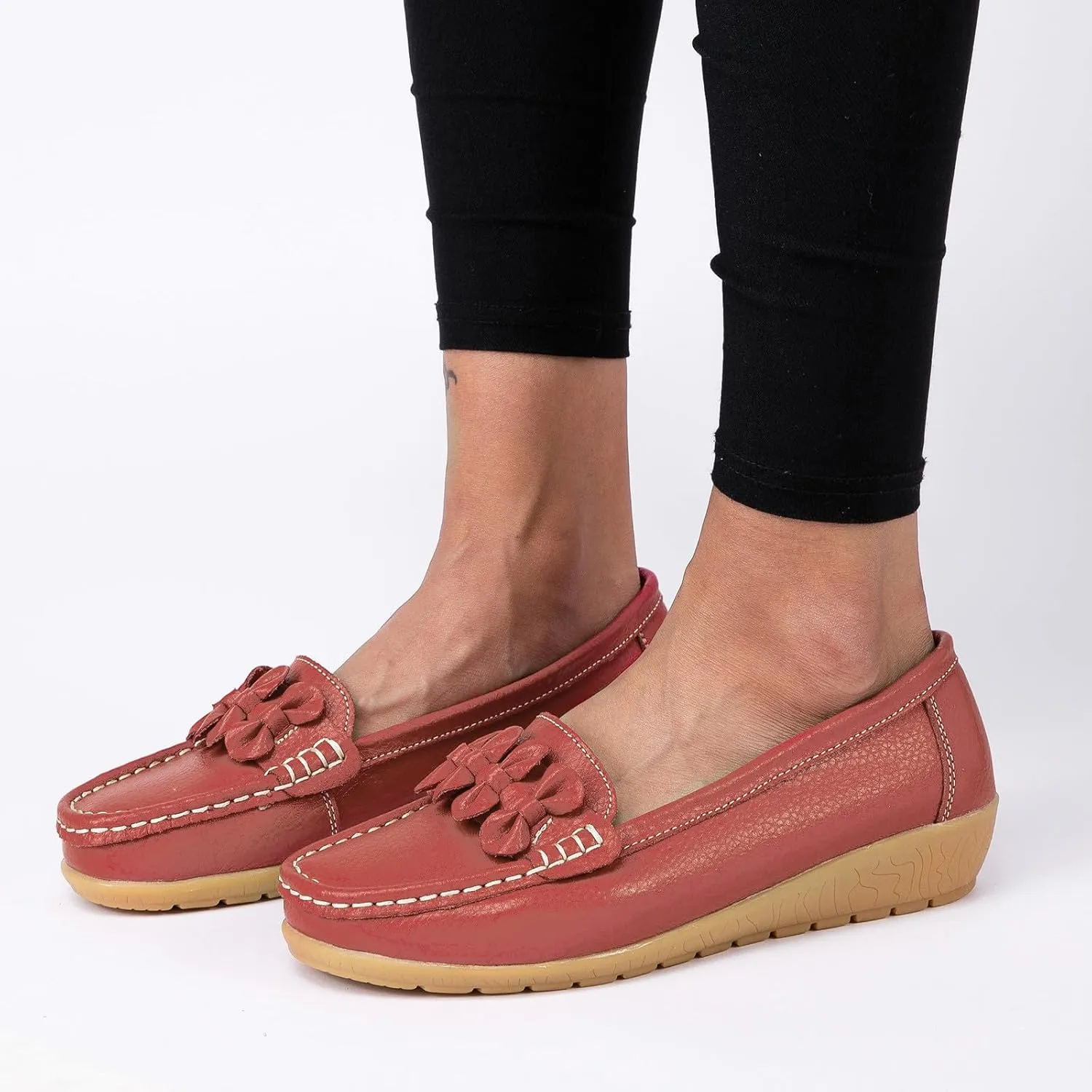 Womens Slip On Loafers Comfort Orthopedic Loafers Arch Support Sneakers Casual Walking Shoes Dressy Business Shoes