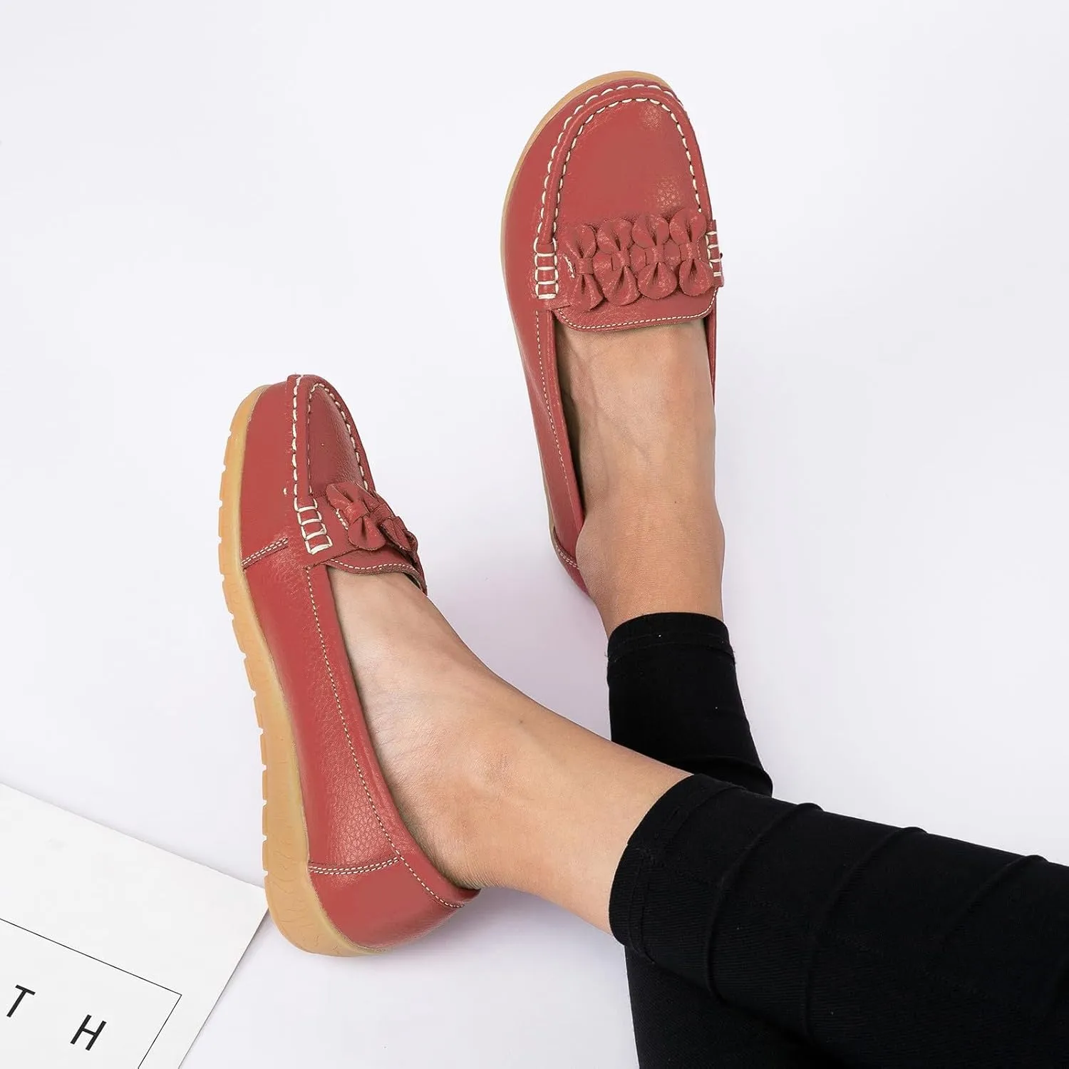 Womens Slip On Loafers Comfort Orthopedic Loafers Arch Support Sneakers Casual Walking Shoes Dressy Business Shoes