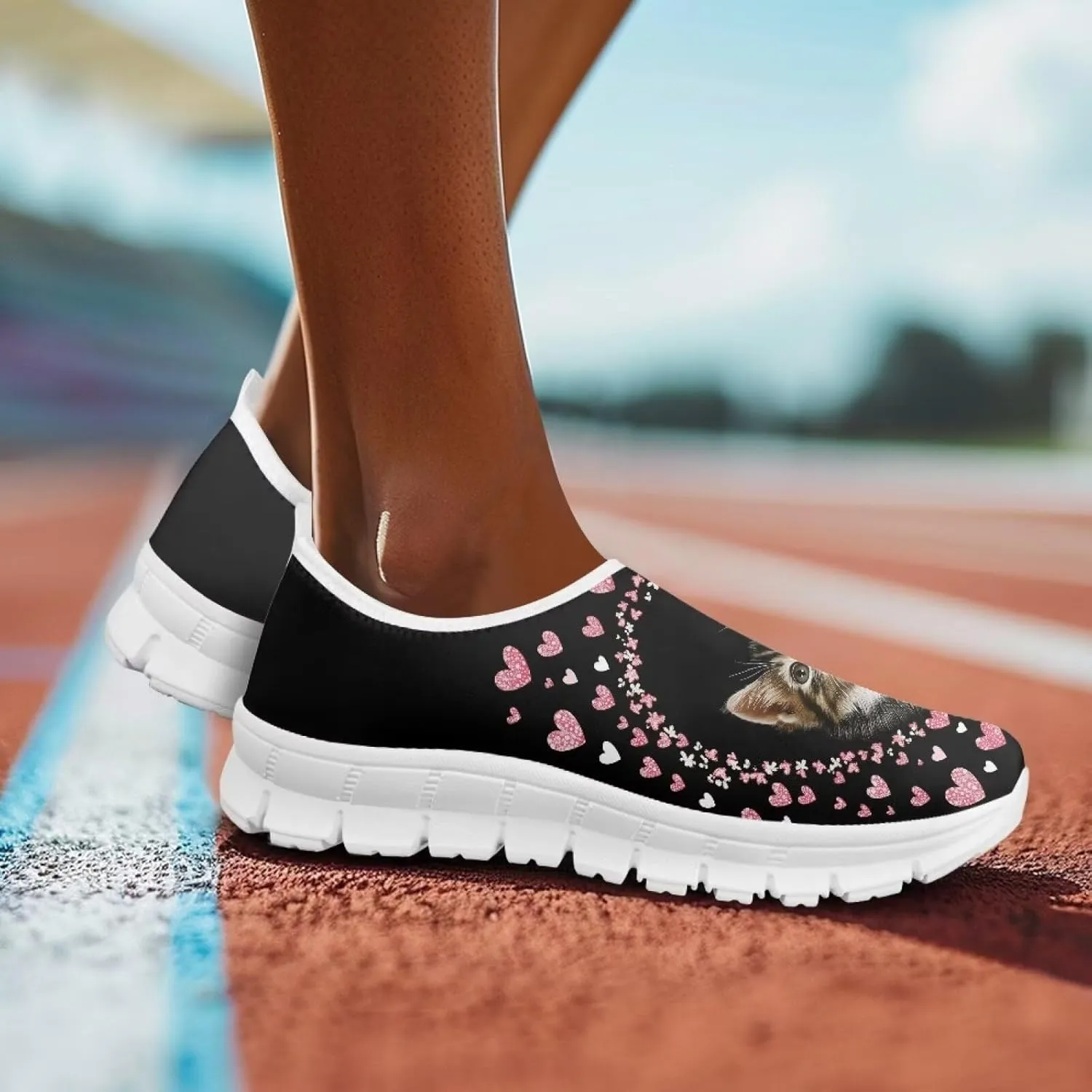 Women's Sneakers Soft Casual Low-Top Tennis Workout Sneakers Hands Free Breathable Yoga Exercise Walking Shoes for Women US 5.5-11.5