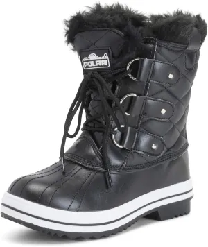 Womens Snow Boot Quilted Short Winter Snow Rain Warm Waterproof Boots - 8 - BLL39 YC0023