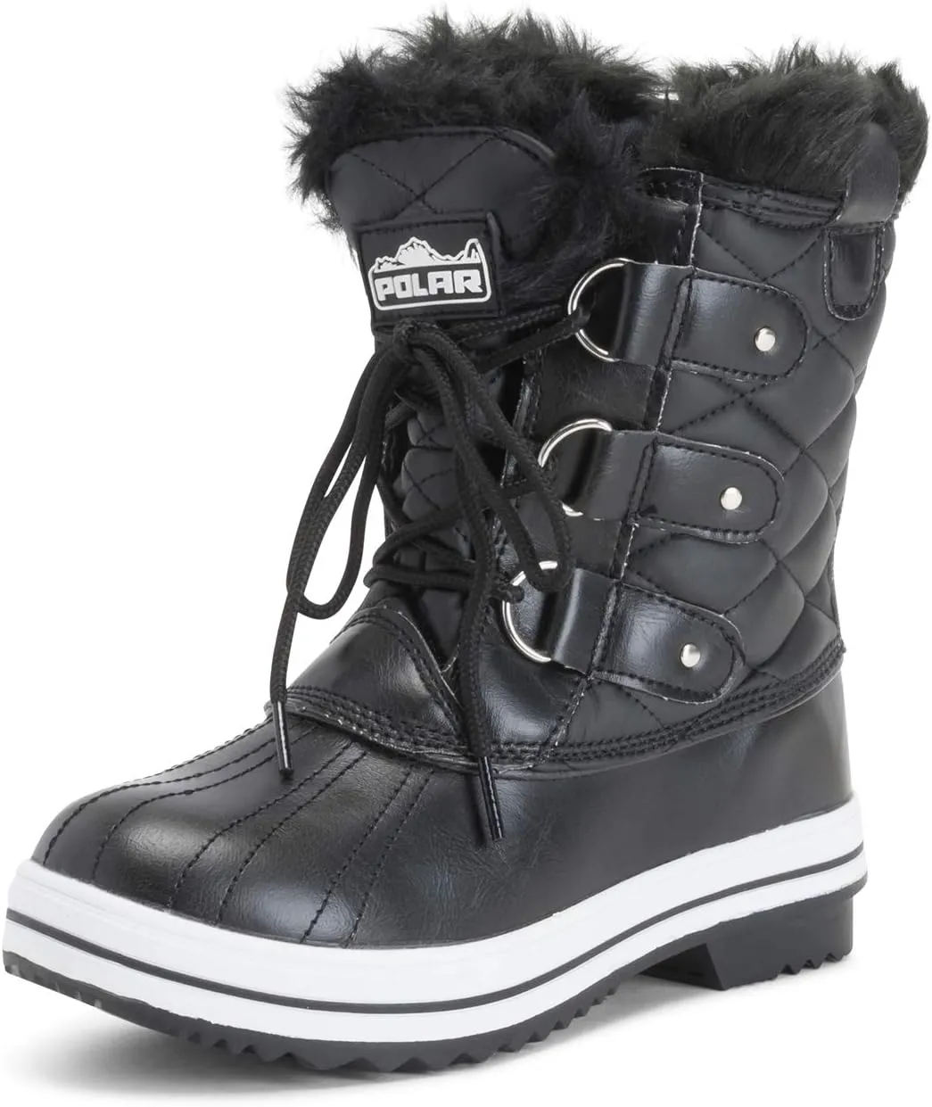Womens Snow Boot Quilted Short Winter Snow Rain Warm Waterproof Boots - 8 - BLL39 YC0023