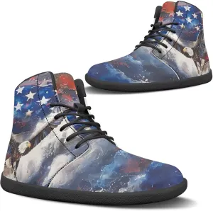 Women's Trail Running Barefoot Shoes Comfortable Zero Drop Sneakers Wide Toe Box PU Leather Casual Shoes SizeUS 6-13.5