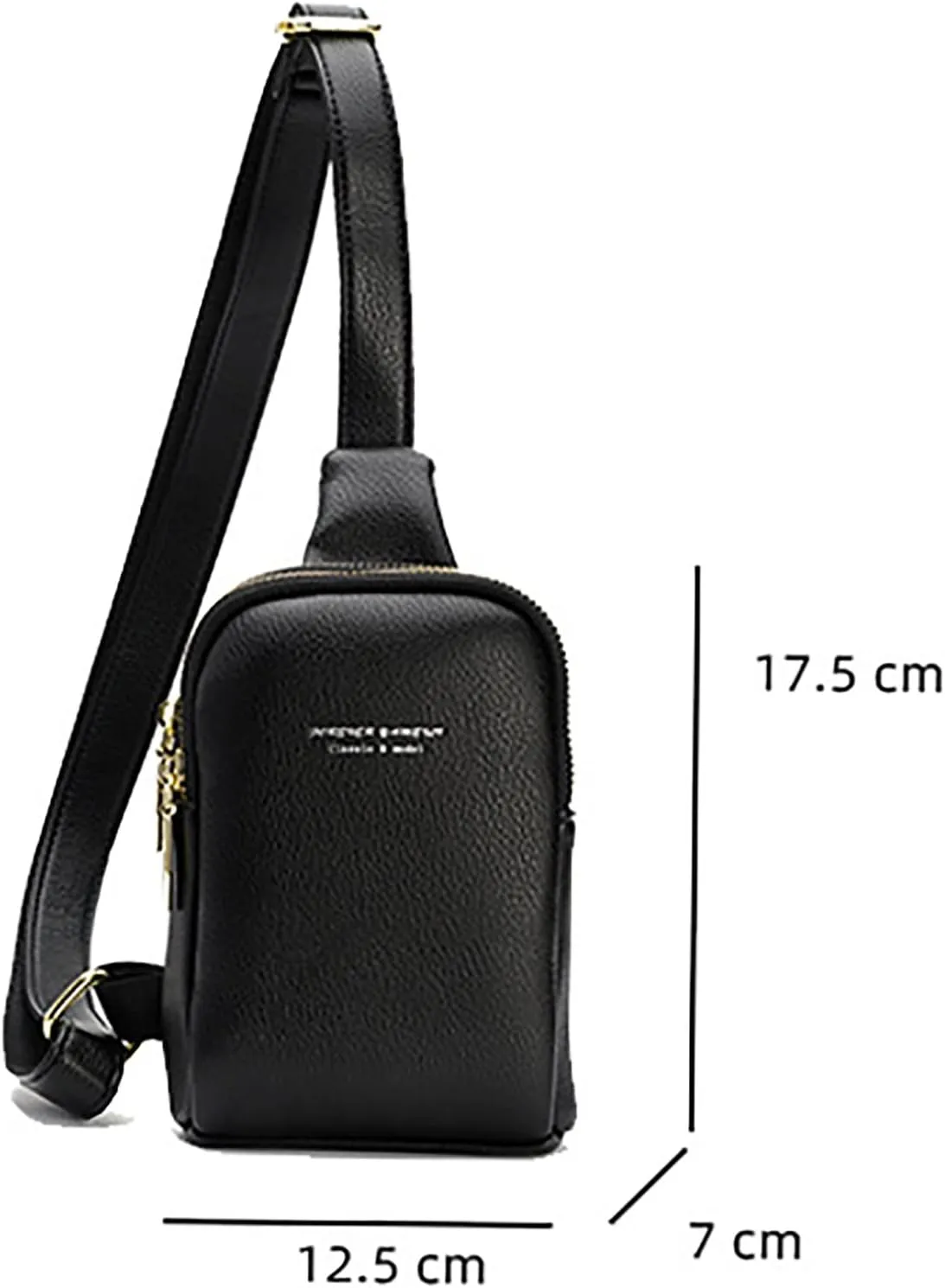 Women's Waterproof Leather Crossbody Purses Anti Theft Small Sling Bags for Women Lightweight Bag Carry on