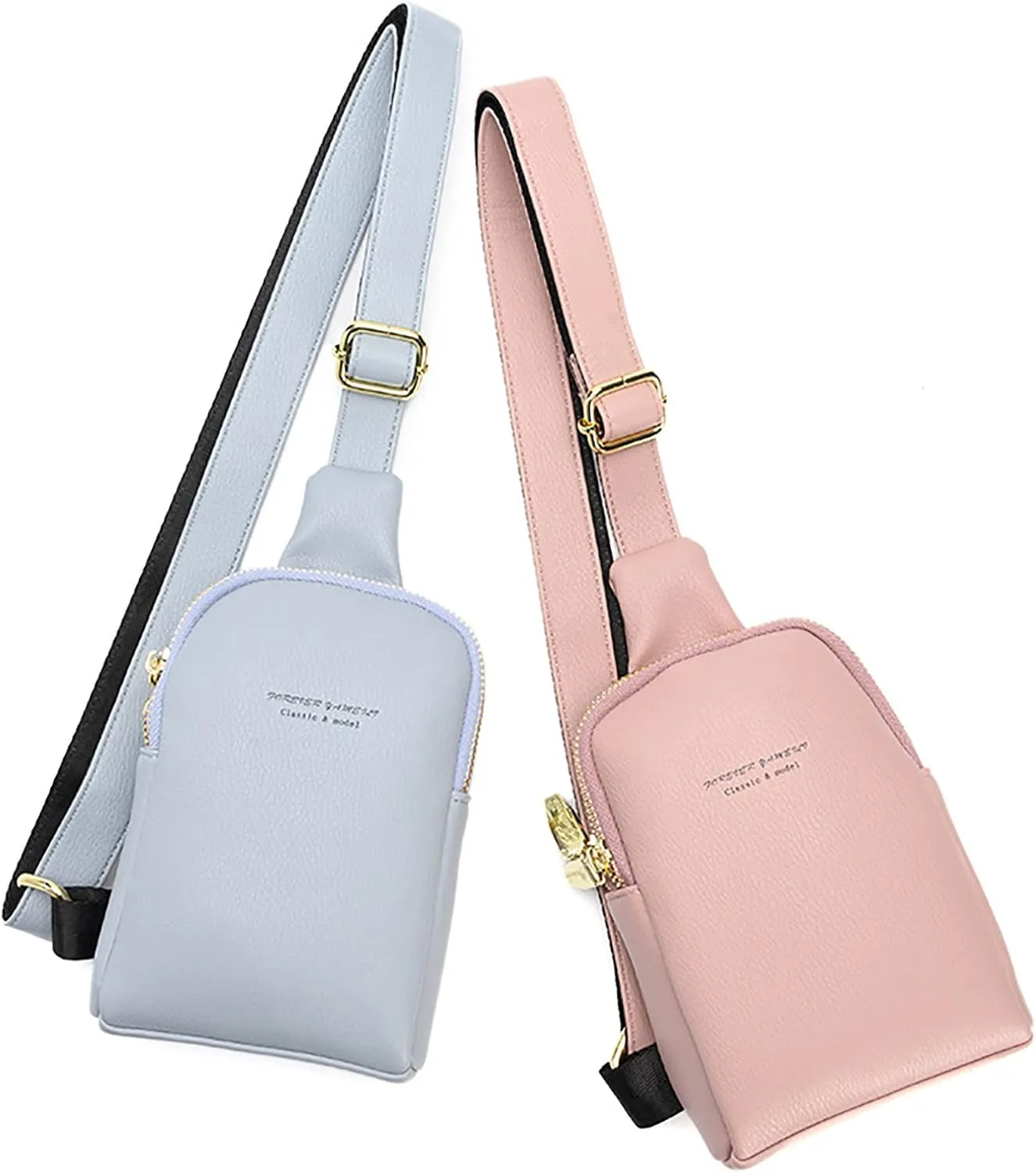 Women's Waterproof Leather Crossbody Purses Anti Theft Small Sling Bags for Women Lightweight Bag Carry on