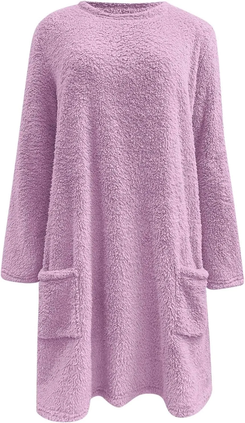 Women's Winter Coats Plus Size Sweaters Cute Clothes with Pockets Warm Sweater Tops Fall Trench Coat for Women 2024