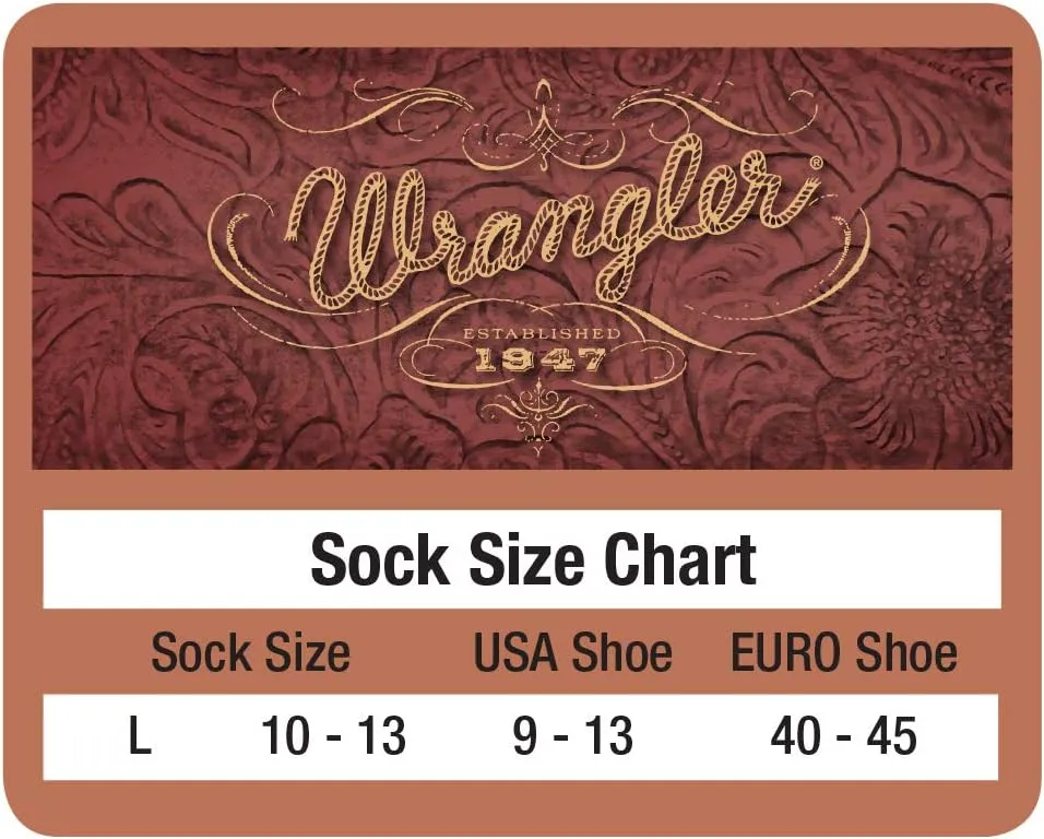 Wrangler Men's Riggs Workwear Over The Calf Work Boot Socks 4 Pair Pack