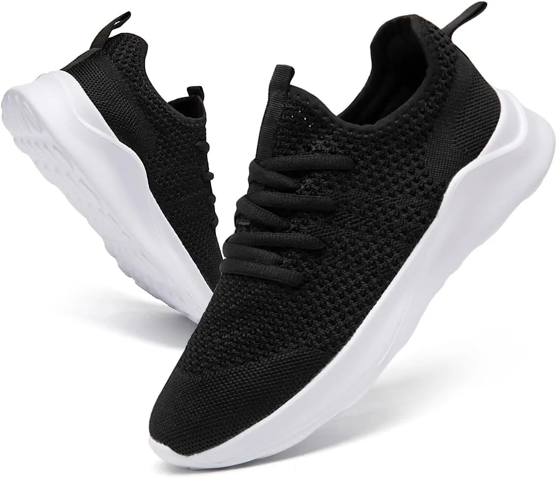 WYGRQBN Mens Walking Shoes Lightweight Breathable Slip On Running Shoes Gym Workout Tennis Fashion Sneakers
