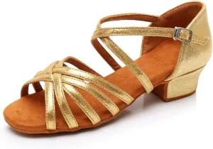 YKXLM Women's Satin Latin Dance Shoes Ballroom Salsa Tango Professional Performance Practice Dancing Shoes, Model WH1202