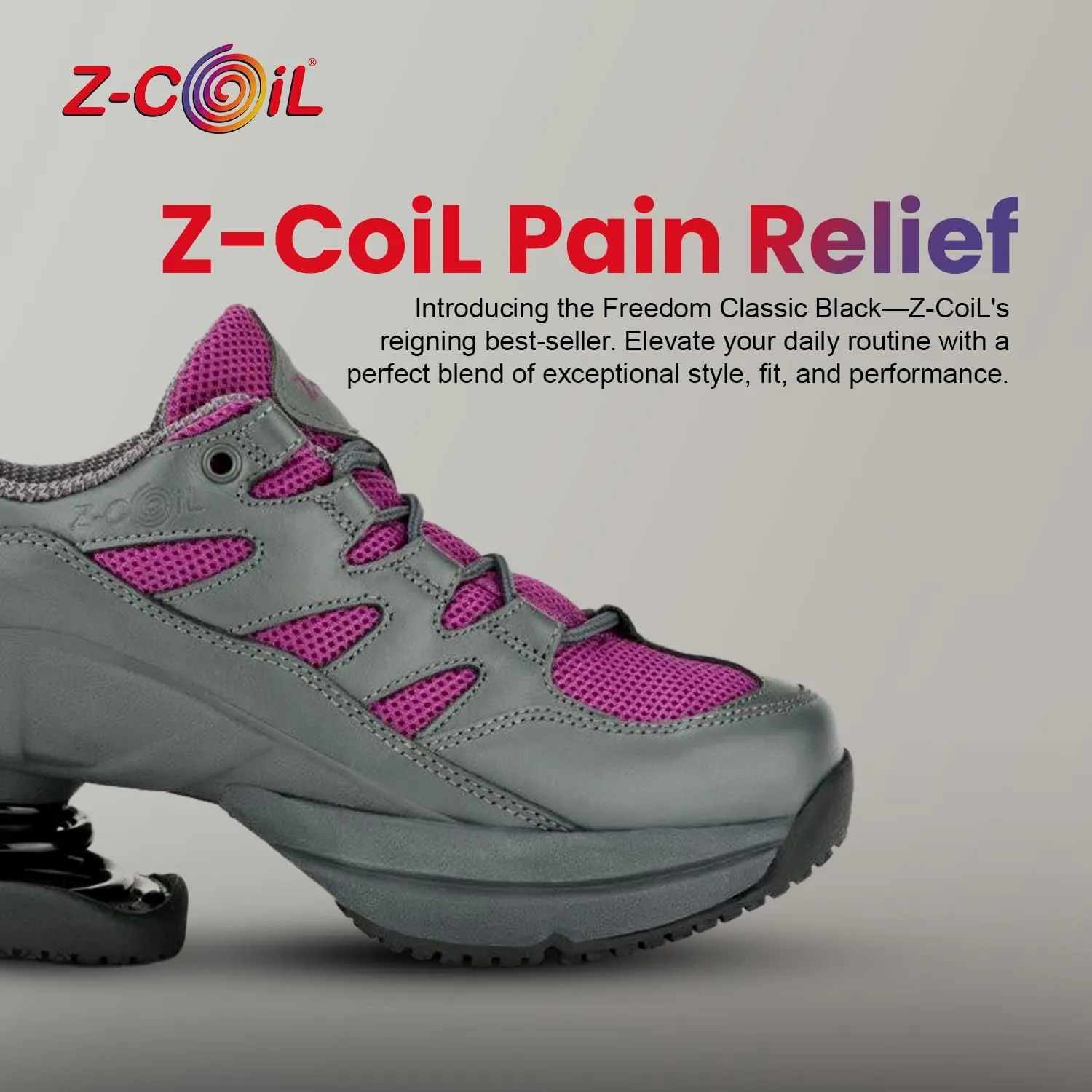 Z-CoiL Women's Freedom Pain-Relief Footwear, Open Coil