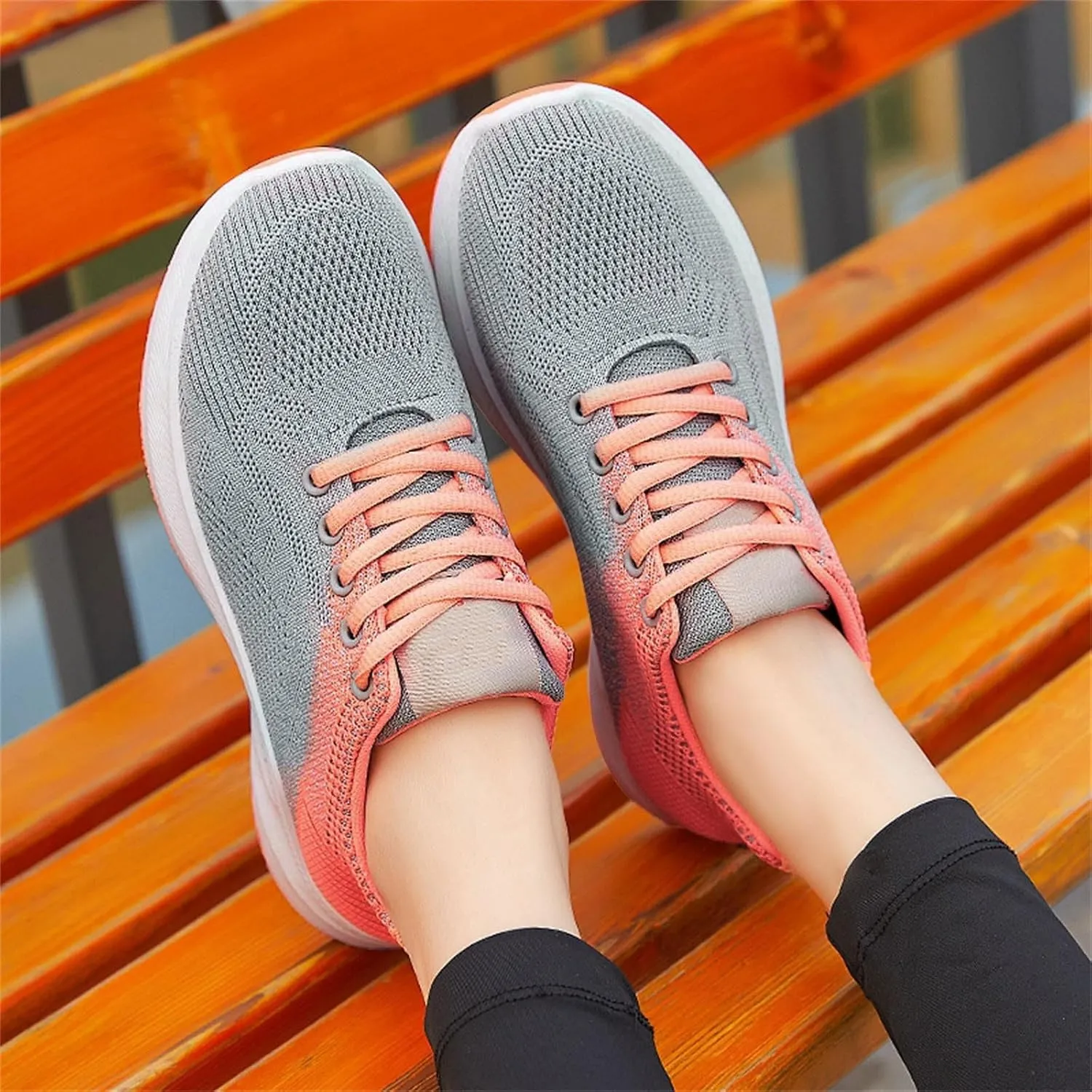 ZWRXW Sneakers for Women Men Air Cushion Running Shoes Breathable Lightweight Tennis Walking Shoes Comfortable Casual Fashion Sneakers for Gym Work Travel